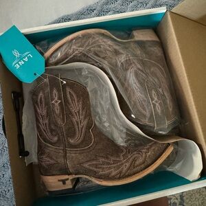 LANE Lexington Bootie obsoleto in Boa Brown